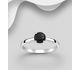 La Preciada - 925 Sterling Silver Solitaire Ring, Decorated with Various Gemstone