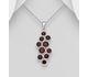 La Preciada - 925 Sterling Silver Pendant, Decorated with Various Gemstones. Gemstone Colors may Vary.