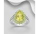 La Preciada - 925 Sterling Silver Droplet Halo Ring Decorated with Various Gemstones