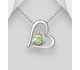 La Preciada - 925 Sterling Silver Heart Pendant, Decorated with Sky-Blue Topaz