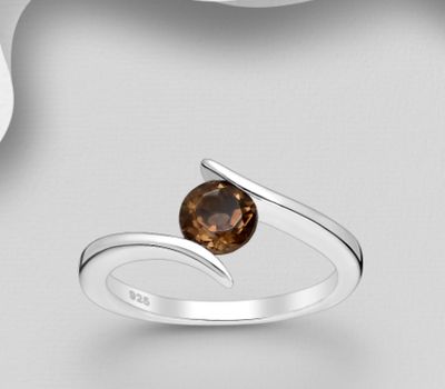 Malın səhifəsinə keç La Preciada - 935 Sterling Silver Solitaire Ring, Decorated with Various Gemstones