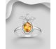 La Preciada - 925 Sterling Silver Flower Ring, Decorated with Various Gemstones and CZ Simulated Diamonds