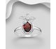 La Preciada - 925 Sterling Silver Flower Ring, Decorated with Various Gemstones and CZ Simulated Diamonds