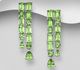 La Preciada - 925 Sterling Silver Push-back Earrings, Decorated with Various Gemstones