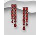 La Preciada - 925 Sterling Silver Push-back Earrings, Decorated with Various Gemstones