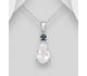 La Preciada - 925 Sterling Silver Pendant, Decorated with Various Gemstones