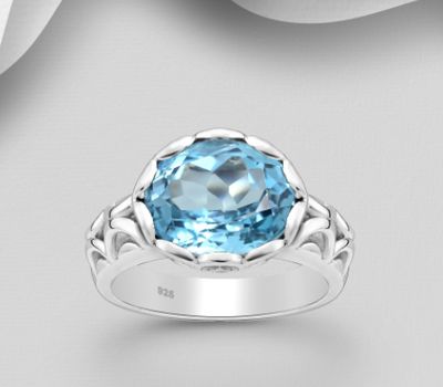 Şəkli böyütmək üçün tiklayın La Preciada - 925 Sterling Silver Ring, Decorated with Various Gemstones