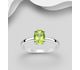 La Preciada - 925 Sterling Silver Solitaire Ring, Decorated with Various Gemstones