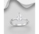 La Preciada - 925 Sterling Silver Ring Decorated with Pear Shape Gemstones