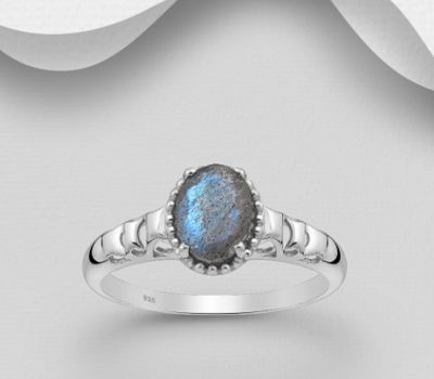 Şəkli böyütmək üçün tiklayın La Preciada - 925 Sterling Silver Ring, Decorated with Various Gemstones