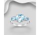La Preciada - 925 Sterling Silver Heart Ring, Decorated with Various Gemstones
