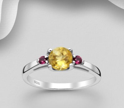 Şəkli böyütmək üçün tiklayın La Preciada - 925 Sterling Silver Ring, Decorated with Various Gemstones