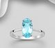 La Preciada - 925 Sterling Silver Ring, Decorated with Gemstones