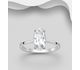 La Preciada - 925 Sterling Silver Ring, Decorated with Gemstones