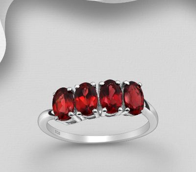 Malın səhifəsinə keç La Preciada - 925 Sterling Silver Ring, Decorated with Various Gemstones