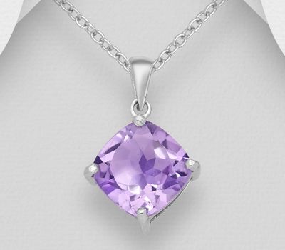 Şəkli böyütmək üçün tiklayın La Preciada - 925 Sterling Silver Solitaire Pendant, Decorated with Various Gemstones