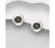 La Preciada - 925 Sterling Silver Push-Back Earrings, Decorated with Various Gemstones