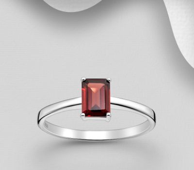 Şəkli böyütmək üçün tiklayın La Preciada - 925 Sterling Silver Solitaire Ring, Decorated with Various Gemstones