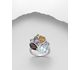 La Preciada - 925 Sterling Silver Ring, Decorated with Various Gemstones, Gemstone Colors may Vary.