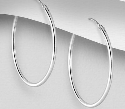 925 Sterling Silver Hoop Earrings