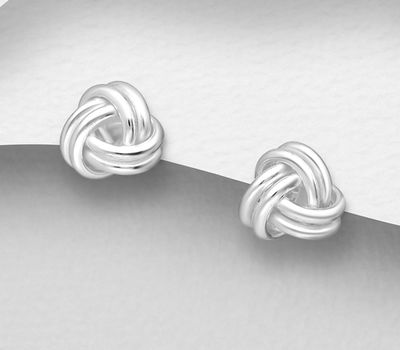 925 Sterling Silver Knot Earrings