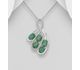 La Preciada - 925 Sterling Silver Pendant, Decorated with Various Gemstones and CZ Simulated Diamonds