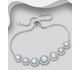 La Preciada - 925 Sterling Silver Halo Adjustable Bracelet, Decorated with Various Gemstones and CZ Simulated Diamonds