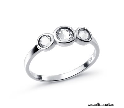 Şəkli böyütmək üçün tiklayın Sparkle by 7K - 925 Sterling Silver Ring Decorated with Fine Austrian Crystals