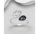 Sparkle by 7K - 925 Sterling Silver Adjustable Ring Decorated with Various Fine Austrian Crystals