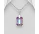 Sparkle by 7K - 925 Sterling Silver Pendant, Decorated with Fine Austrian Crystal and CZ Simulated Diamonds