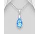 Sparkle by 7K - 925 Sterling Silver Pendant Decorated with Fine Austrian Crystal