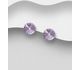 Sparkle by 7K - 925 Sterling Silver Push-Back Earrings Decorated with Various Fine Austrian Crystals
