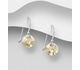 Sparkle by 7K - 925 Sterling Silver Hook Earrings Decorated with Fine Austrian Crystals