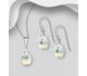 Sparkle by 7K - 925 Sterling Silver Hook Earrings and Pendant Jewelry Set, Decorated with Fine Austrian Crystal