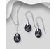 Sparkle by 7K - 925 Sterling Silver Hook Earrings and Pendant Jewelry Set, Decorated with Fine Austrian Crystal