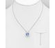 Sparkle by 7K - 925 Sterling Silver Solitaire Necklace Decorated with Fine Austrian Crystal