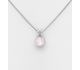 Sparkle by 7K - 925 Sterling Silver Solitaire Necklace Decorated with Fine Austrian Crystal