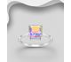 Sparkle by 7K - 925 Sterling Silver Ring, Decorated with Fine Austrian Crystals