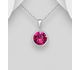 Sparkle by 7K - 925 Sterling Silver Pendant Decorated with Fine Austrian Crystal