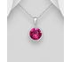 Sparkle by 7K - 925 Sterling Silver Pendant Decorated with Fine Austrian Crystal