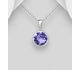 Sparkle by 7K - 925 Sterling Silver Pendant Decorated with Fine Austrian Crystal