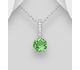 Sparkle by 7K - 925 Sterling Silver Pendant, Decorated With CZ Simulated Diamonds and Fine Austrian Crystal