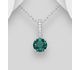 Sparkle by 7K - 925 Sterling Silver Pendant, Decorated With CZ Simulated Diamonds and Fine Austrian Crystal