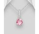 Sparkle by 7K - 925 Sterling Silver Pendant, Decorated With CZ Simulated Diamonds and Fine Austrian Crystal
