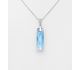 Sparkle by 7K - 925 Sterling Silver Necklace Decorated with CZ Simulated Diamonds and Fine Austrian Crystal