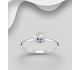 Sparkle by 7K - 925 Sterling Silver Ring Decorated with Fine Austrian Crystal