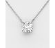 Sparkle by 7K - 925 Sterling Silver Necklace, Decorated with Fine Austrian Crystal.