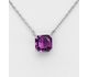 Sparkle by 7K - 925 Sterling Silver Necklace, Decorated with Fine Austrian Crystal.