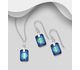 Sparkle by 7K - 925 Sterling Silver Hook Earrings and Pendant Jewelry Set, Decorated with Fine Austrian Crystal