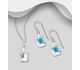 Sparkle by 7K - 925 Sterling Silver Hook Earrings and Pendant Jewelry Set, Decorated with Fine Austrian Crystal